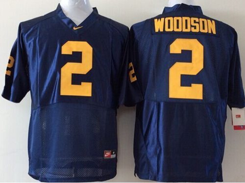 Wolverines #2 Charles Woodson Blue Stitched Youth NCAA Jersey - Click Image to Close